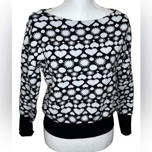 MAEVE BY ANTHROPOLOGIE: Sun and Heart Sweater, Size Small